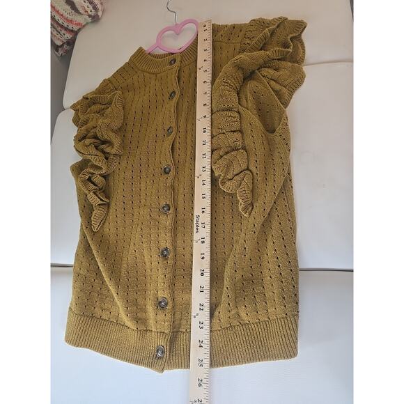 Grandpacore Crochet Womens Plus 2X Who What Wear Ruffle Sweater - Picture 7 of 7